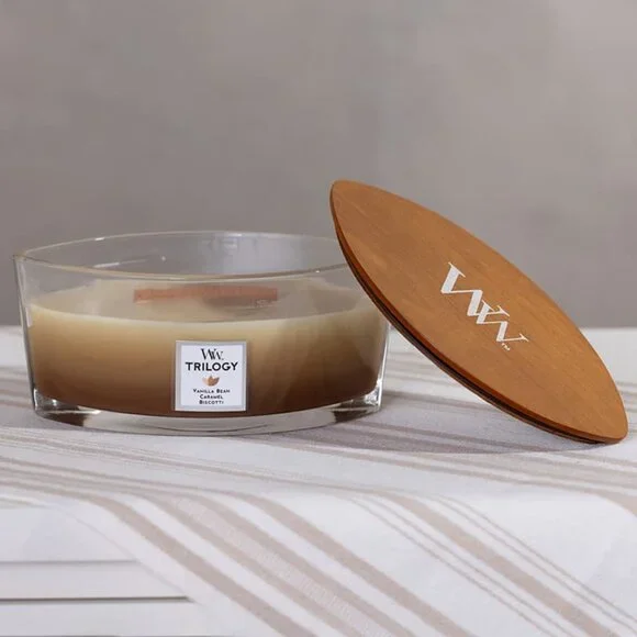 WoodWick 16 Oz. Cafe Sweets Trilogy Ellipse Jar - Picture 2 of 3